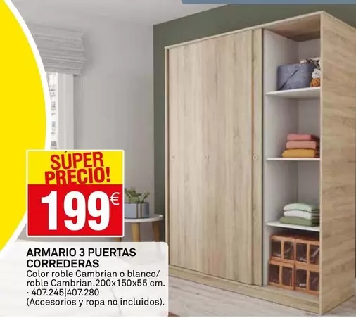 Armario 3 Puertas Correderas