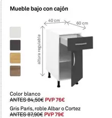 Mueble Bajo Con Cajón 