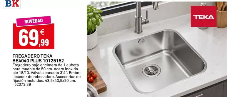 Teka - Fregadero  Be440 Plus 101125152