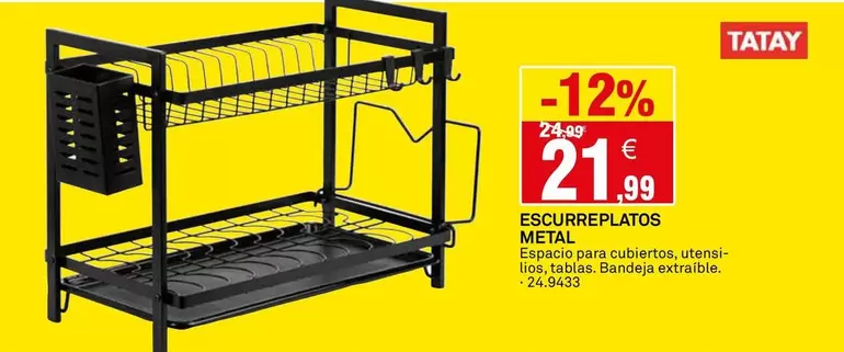 Escurreplatos Metal