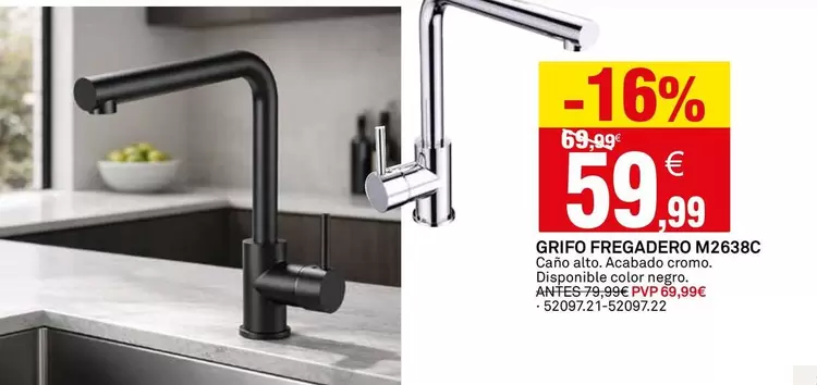 Grifo Fregadero M2G38C