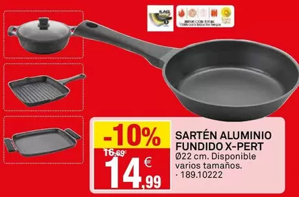 Sartén Aluminio Fundido