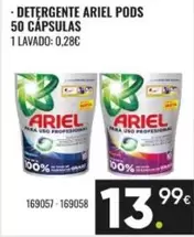 Ariel - Detergente Pods 50 Cápsulas