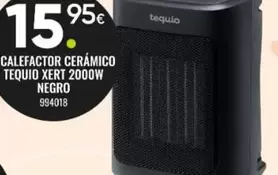 El Tequito - Calefactor Ceramico Tequio Xert 2000w Negro