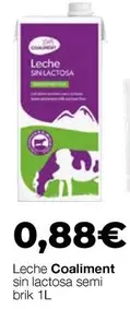 Coaliment - Leche Sin Lactosa Semi Brik
