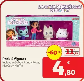 Gabby's Dollhouse - Pack 4 Figuras