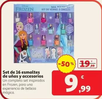 Frozen - Set De 16 Esmaltes De Unas Y Accesorios