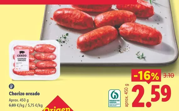 Chorizo Oreado