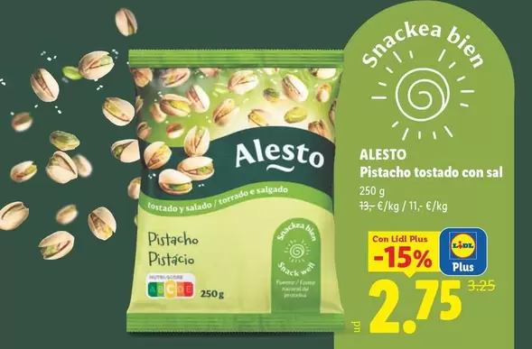 Alesto - Pistacho Tostado Con Sal