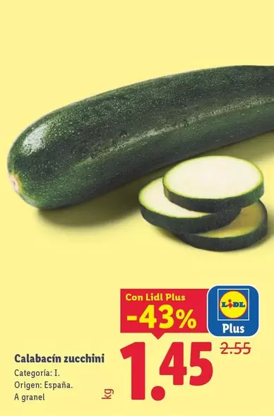 Calabacín Zucchini