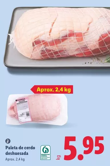 Paleta De Cerdo Deshuesada