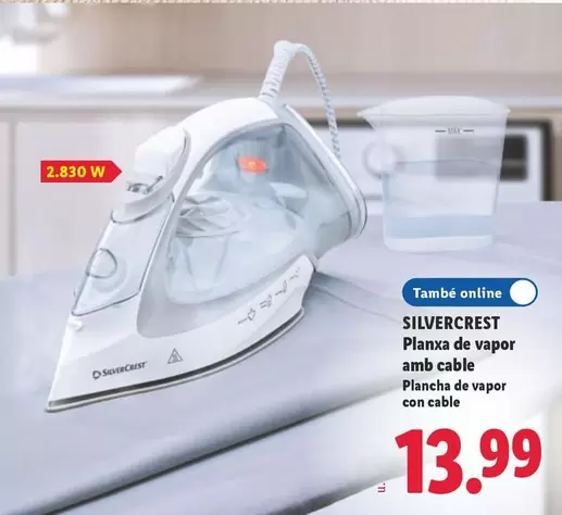 SilverCrest - Planxa De Vapor Amb Cable