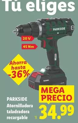 Parkside - Atornilladora Taladradora Recargable