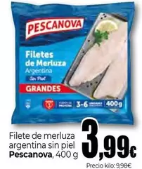 Pescanova - Filete De Merluza Argentina Sin Piel