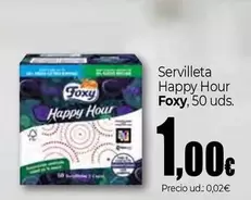 Foxy - Servilleta Happy Hour