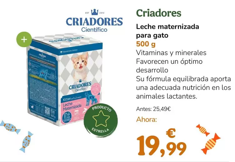 Criadores - Leche Maternizada Para Gato