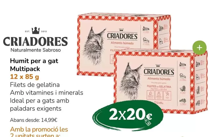 Criadores - Humit Per A Gat Multipack