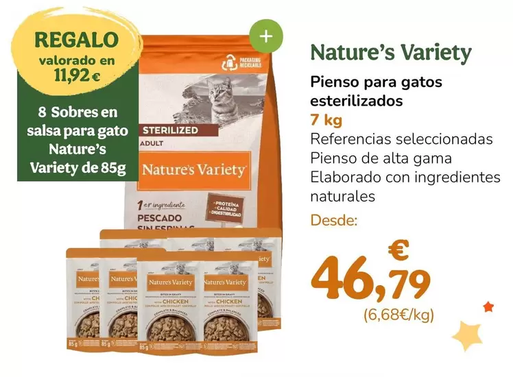Nature's Variety - Pienso Para Gatos Esterilizados
