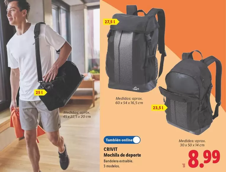Crivit - Mochila De Deporte