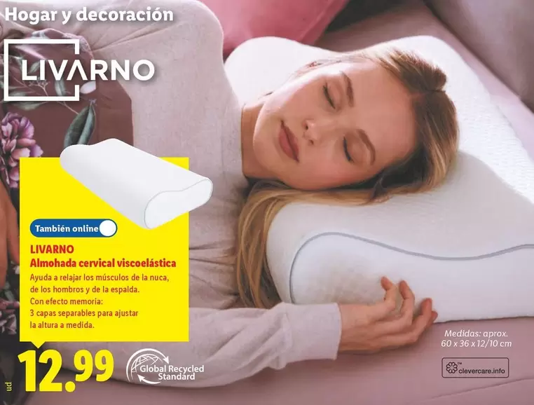 Livarno - Almohada Cervical Viscoelástica