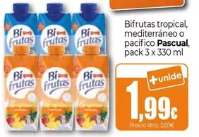 Pascual - Bifrutas Tropical, Mediterráneo O Pacíficio