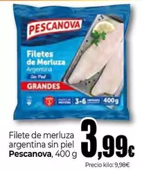 Pescanova - Filete De Merluza Argentina Sin Piel