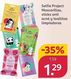 Selfie Project - Mascarillas, Sticks Anti Acne Y Toallitas Limpiadoras