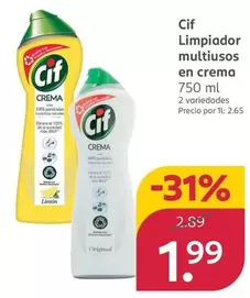 Cif - Limpiador Multiusos En Crema