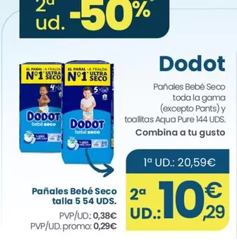 Dodot - Pañales Bebé Seco