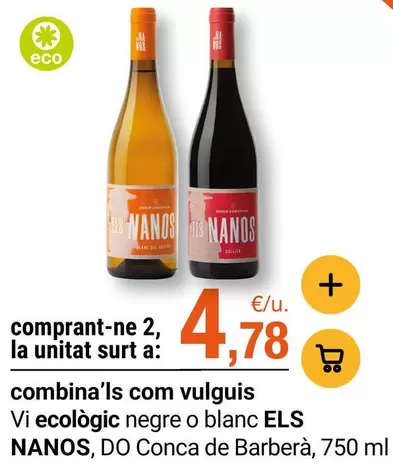Hero Nanos - Vi Ecologic Negre O Blanc