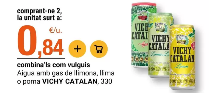 Vichy Catalán - Agua Amb Gas De Llimona, Lima O Poma