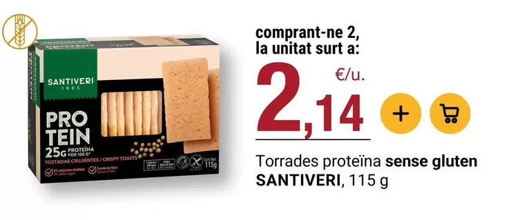Santiveri - Torrades Proteína Sense Gluten