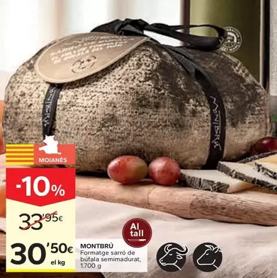 Montbrú - Formatge Sarró De Búfala Semimadurat