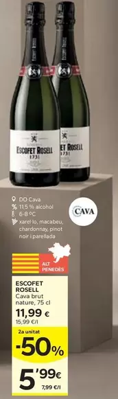 Escofet Rosell - Cava Brut Nature