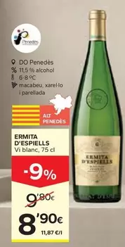 Juvé & Camps - Ermita D'Espiells Vi Blanc