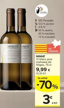 Giró Ribot - Mimat Blanc Jove Malvasia De Sitges
