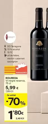 Cellers Unió - Roureda Vi Negre Reserva