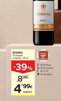 Ederra - Vi Negre Criança