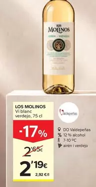 Los Molinos - Vino Blanc Verdejo