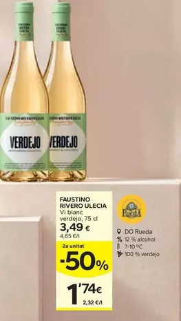 Faustino Rivero Ulecia - Vi Blanc Verdejo