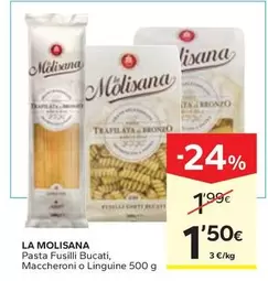 La Molisana - Pasta Fusilli Bucati, Maccheroni O Linguine