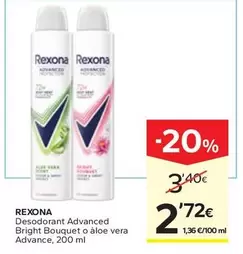 Rexona - Desodorant Advanced Bright Bouquet O Aloe Vera Advance