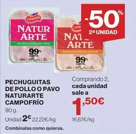 Campofrío - Pechuguitas De Pollo O Pavo Naturarte