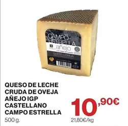 Estrella - Queso De Leche Cruda De Oveja Añejo Igp
