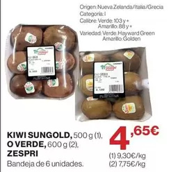 zespri - Kiwi Sungold, 500 G O Verde