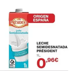Président - Leche Semidesnatada