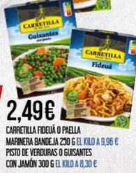 Carretilla - Fideua O Paella Marinera Bandeja