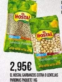 El Hostal - Garbanzos Extra O Lentejas Pardinas Paquete