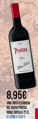 Protos - Vino Tinto D.o. Ribera Del Duero Prottos Roble