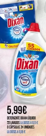 Dixan - Detergente Liquido 50 Lavados